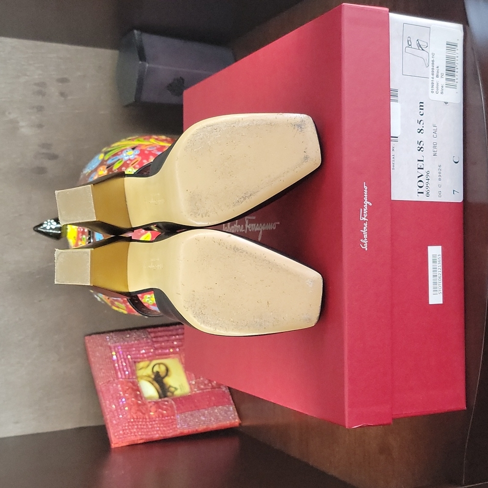 Salvatore Ferragamo Calf Booties - Picture 4 of 6